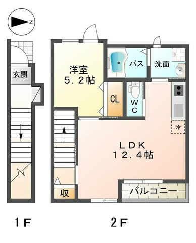メゾン　ド　ソレイユ 間取り図