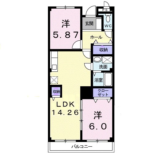 フジグランドコーポ 間取り図