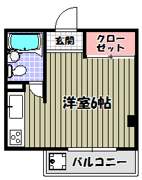 マンションシャトロー 間取り図