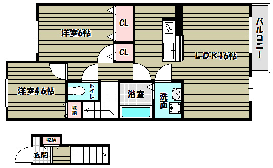 パストラーレシャルム 間取り図