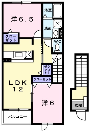 グリーン　コート　杉Ⅲ 間取り図