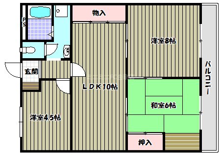 ロイヤルハイツ 間取り図
