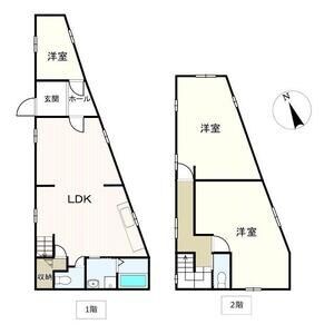 緑ヶ丘戸建 間取り図