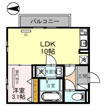 アクシス北野田 間取り図