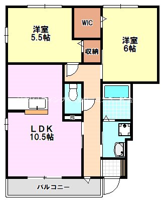 ヴィラ　ファミール 間取り図