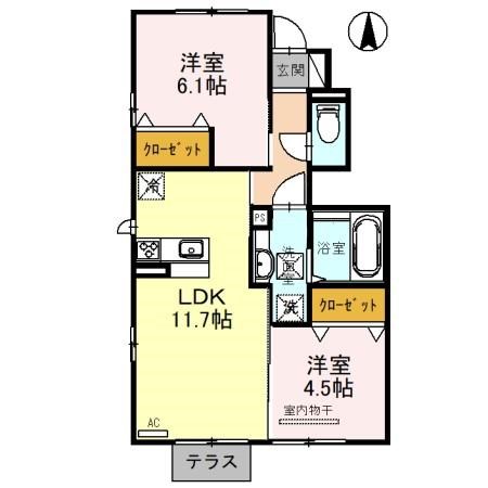 Newdorf　壱番館 間取り図