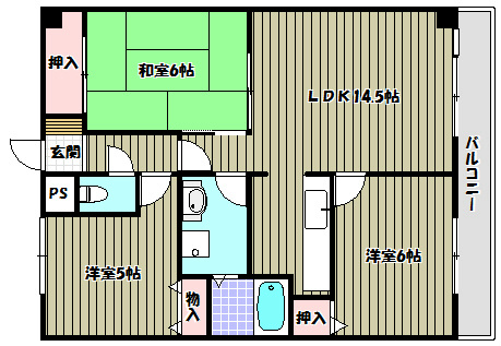 東尾マンション 間取り図