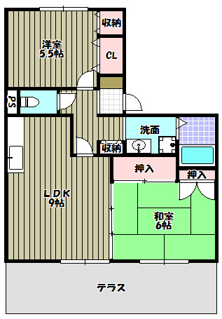 リヴェール北野田 間取り図