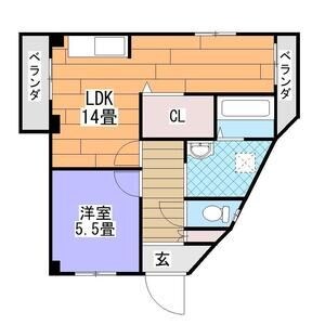 エスポワールイワタ2  間取り図
