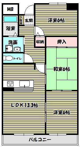 ブエナビスタ和泉中央  間取り図