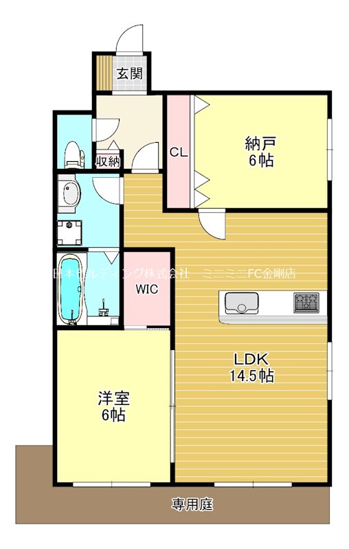 エフィー大阪狭山 間取り図