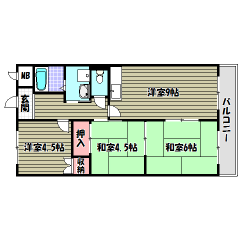 メゾンボヌール 間取り図