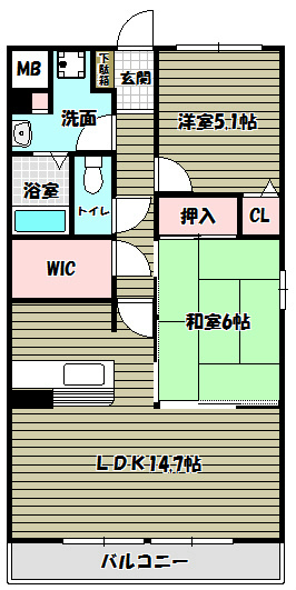 リヴィエール寺内町 間取り図