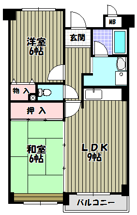 エルベ深井 間取り図