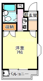 新栄プロパティー北野田Ⅰ 間取り図