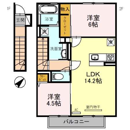 Honu・Rupos 間取り図