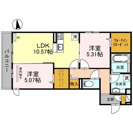 ラ・メゾン狭山 間取り図
