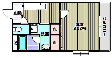 チェリッシュハイツ 間取り図
