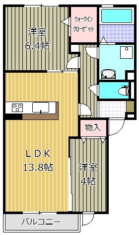 アルテ・リーベⅡ 間取り図