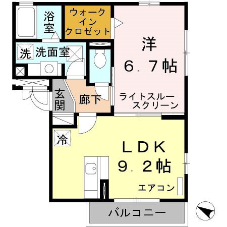 エスト・ファヴォーラ 間取り図