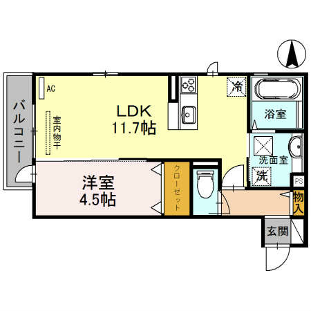 プチ　アングル 間取り図
