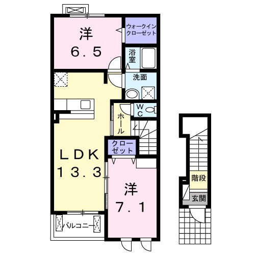 カルム　エレガンス 間取り図