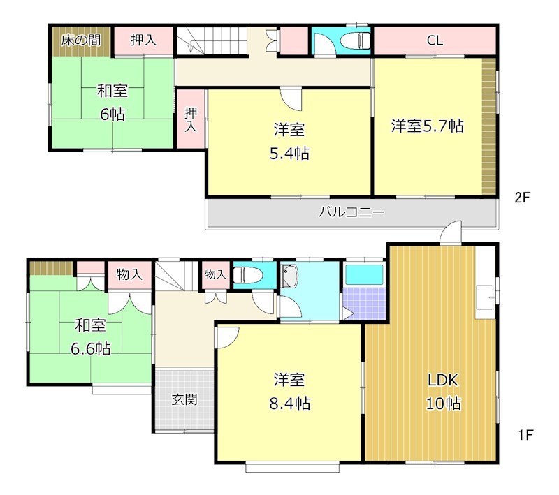 鍛治屋町貸家 間取り図