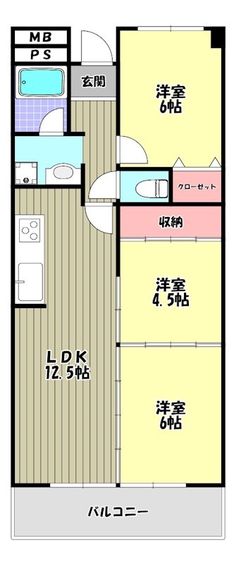 ギャレ金剛 間取り図