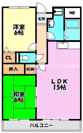 Kテラス 間取り図