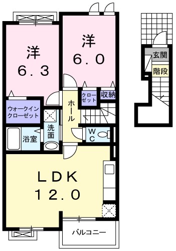 ジュネスオーブ 間取り図