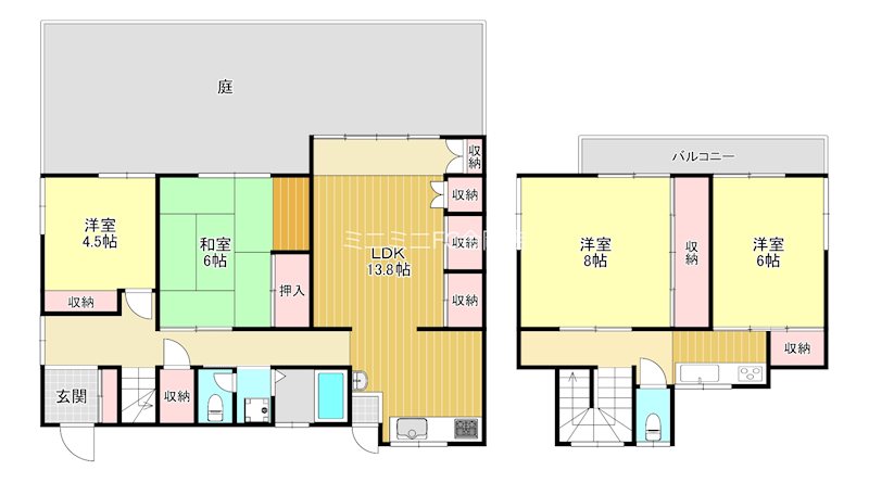 南青葉台戸建 間取り図