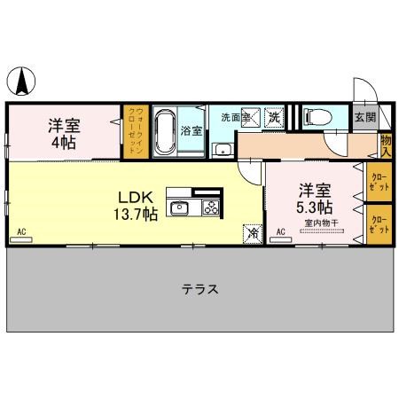LAZO terrace(ラソテラス) 間取り図