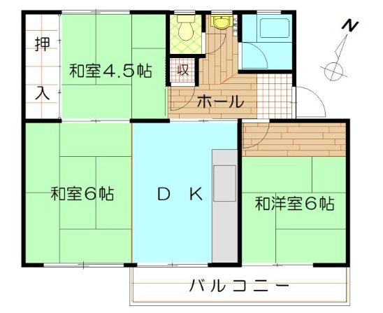 公団狭山住宅  28号棟 間取り図