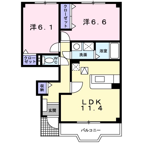 ルソレイユ 間取り図