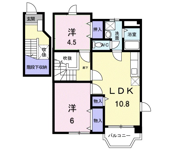 サンライトヒルＢ 間取り