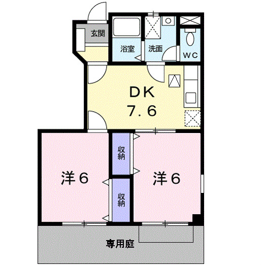 サンライトヒルＢ 間取り図