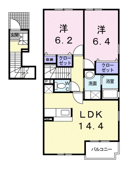 フォーリストベル 間取り図