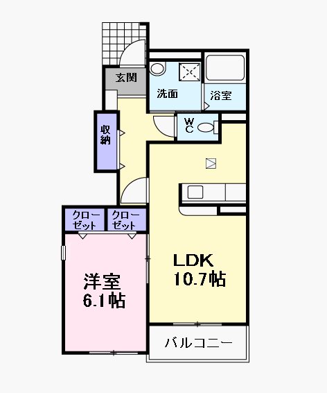 クラール・ベルF・U 間取り図