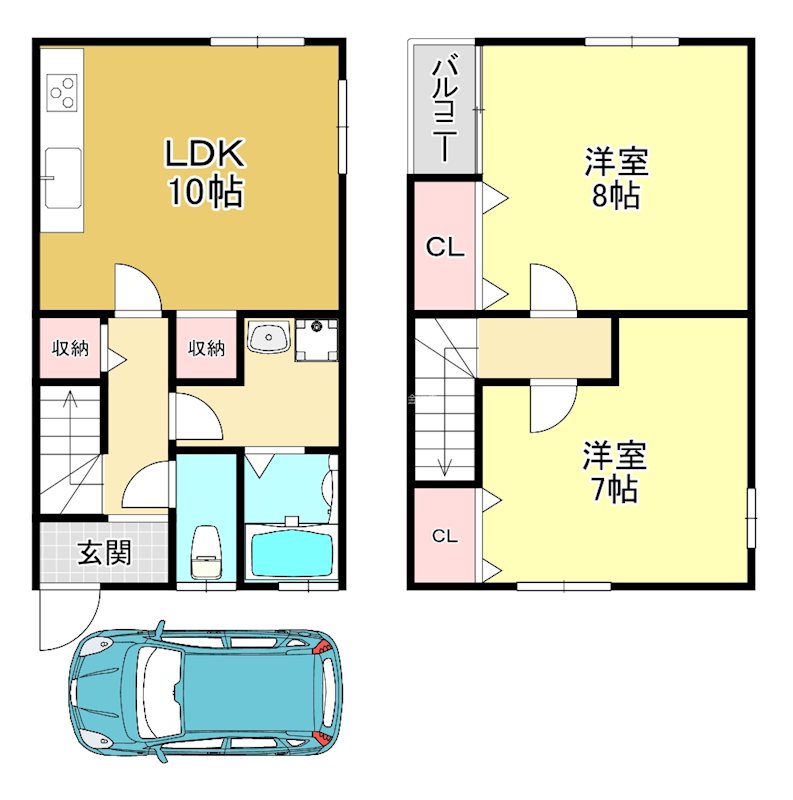 深井中町戸建 間取り図