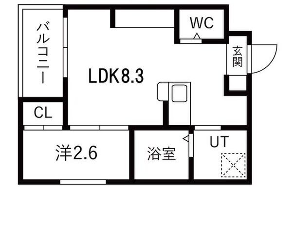 若松町エヌエム・キャトフ・ヴァン・ディズヌフ 間取り図