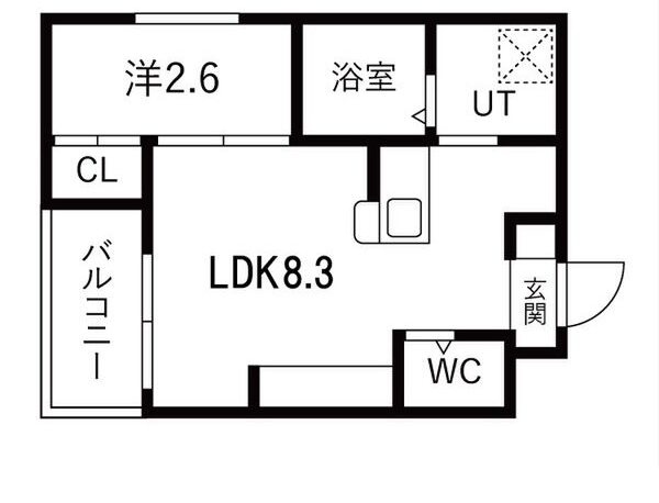 若松町エヌエム・キャトフ・ヴァン・ディズヌフ 間取り図