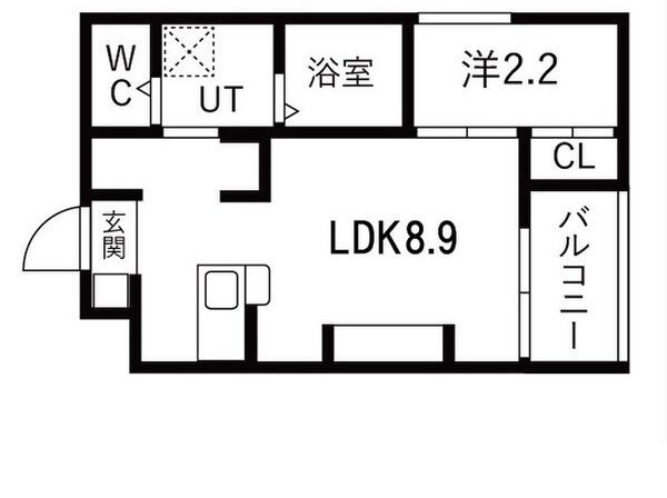 若松町エヌエム・キャトフ・ヴァン・ディズヌフ 間取り図
