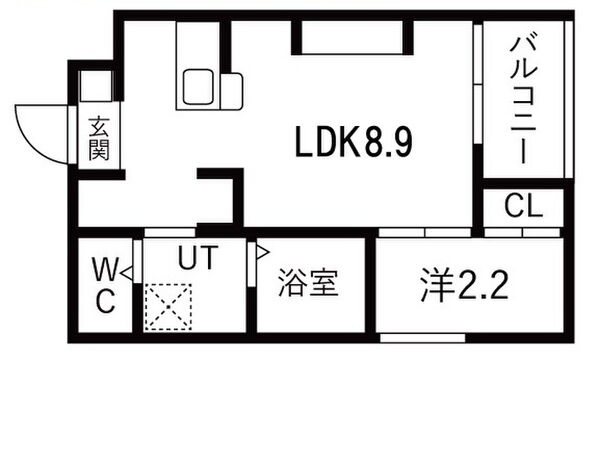 若松町エヌエム・キャトフ・ヴァン・ディズヌフ 間取り図