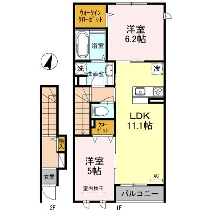 グランソレイユ 間取り図
