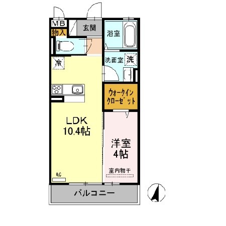 ディイゾラ北野田 間取り図