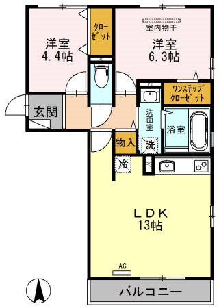 ヴィラ　クエンティ 間取り図