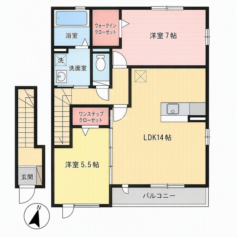 ヴィラ　ファミール 間取り図