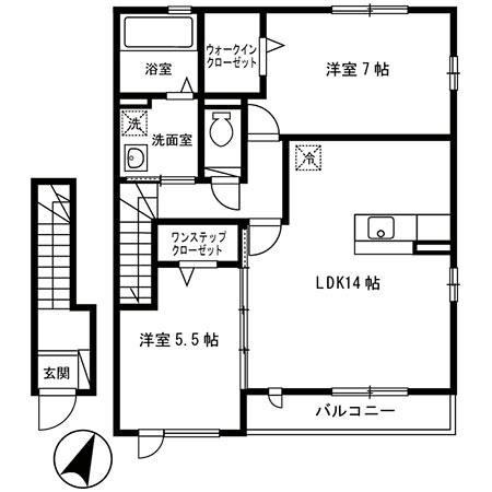 ヴィラ　ファミール 間取り図