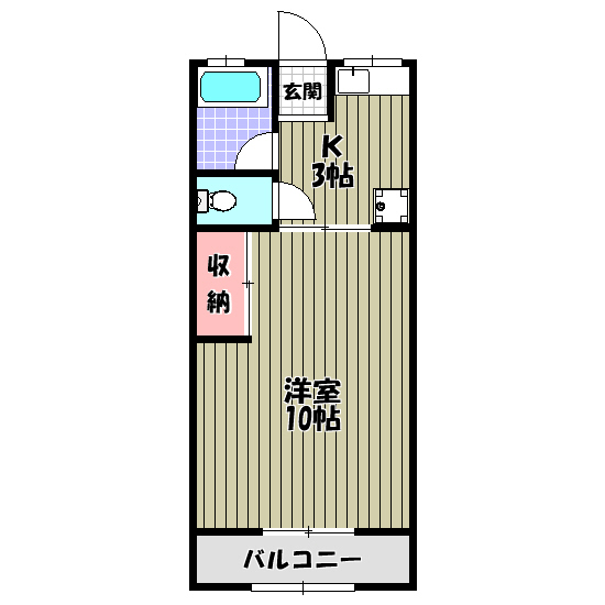 三津屋コーポ 間取り