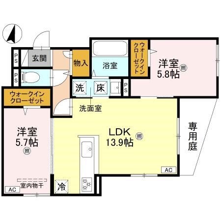 プライム金剛 間取り図